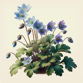 Hepatica nobilis var. acuta